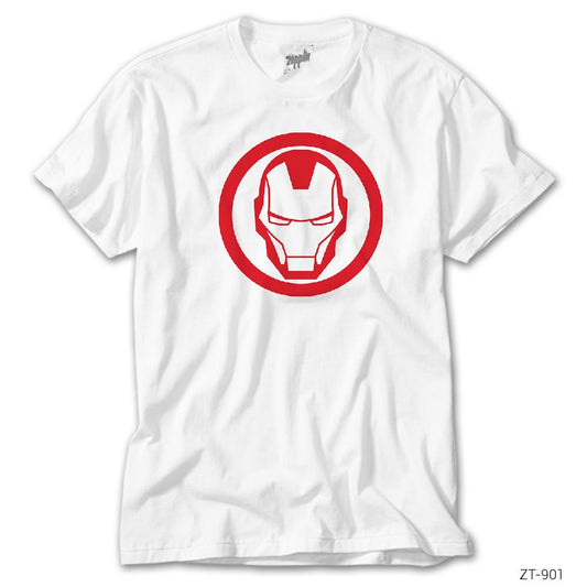 Iron Man Invincible Logo Beyaz Tişört
