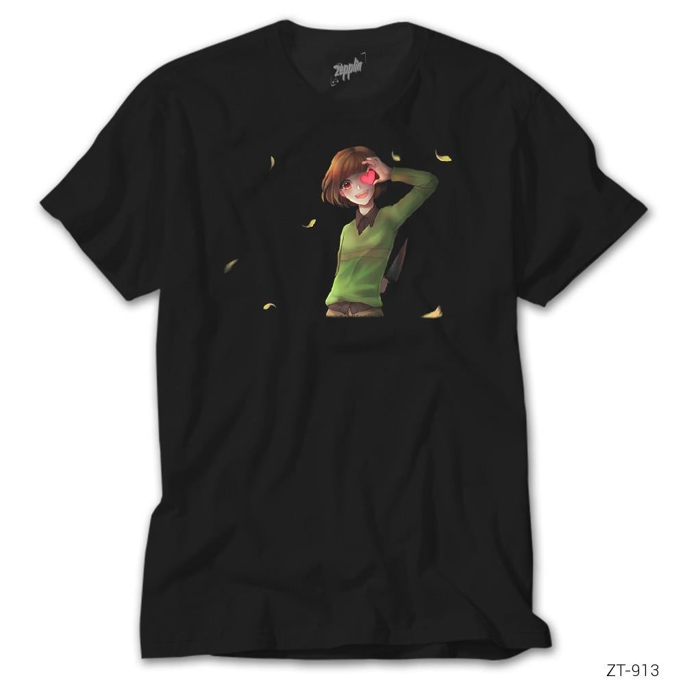 Chara Hearth Siyah Tişört