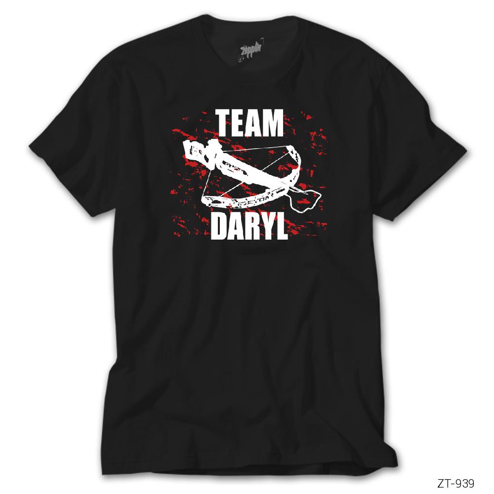 The Walking Dead Team Daryl Siyah Tişört