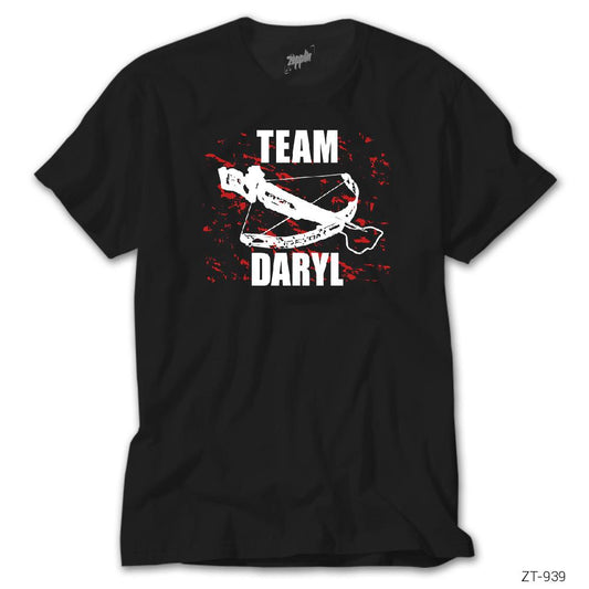 The Walking Dead Team Daryl Siyah Tişört