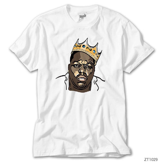 Biggie Cartoon Beyaz Tişört