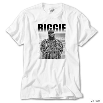Biggie in the City Beyaz Tişört