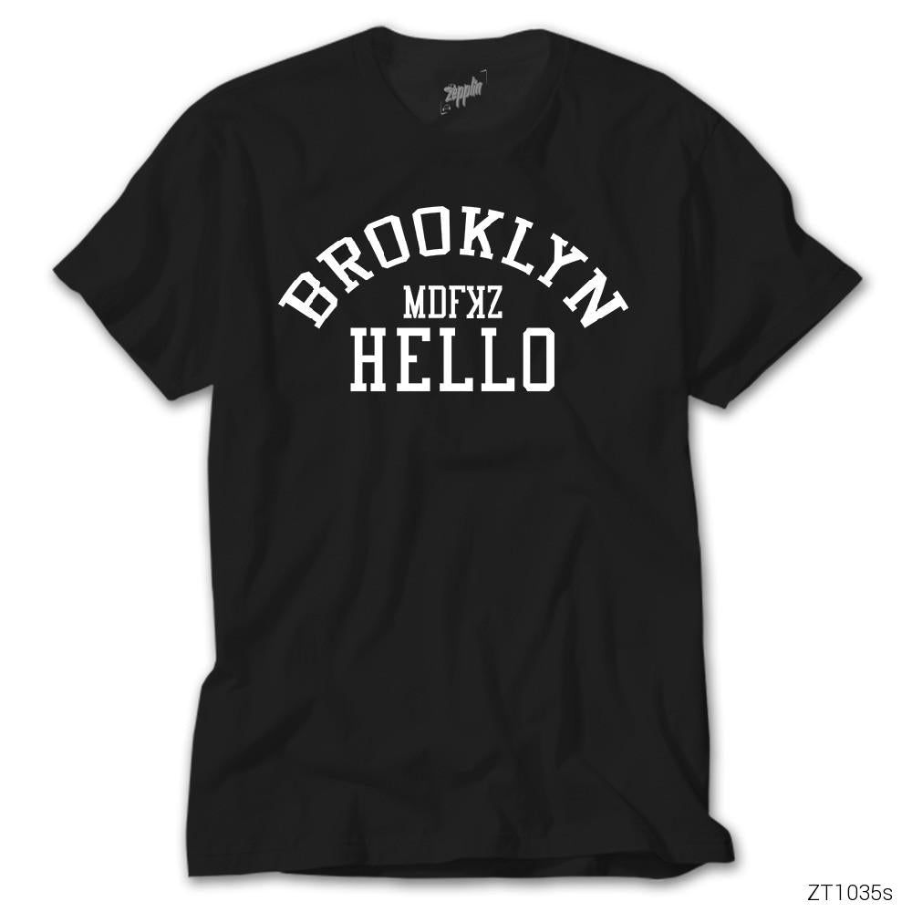 Brooklyn Hello Siyah Tişört