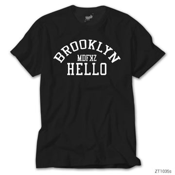 Brooklyn Hello Siyah Tişört
