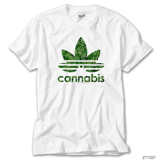 İndirimli Cannabis Beyaz Tişört