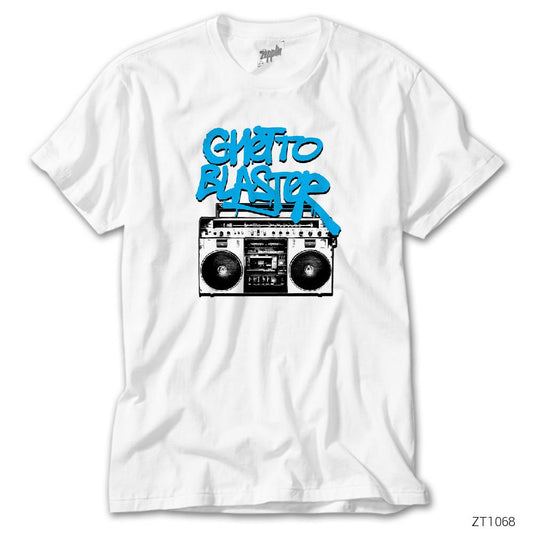 Ghetto Blaster Beyaz Tişört
