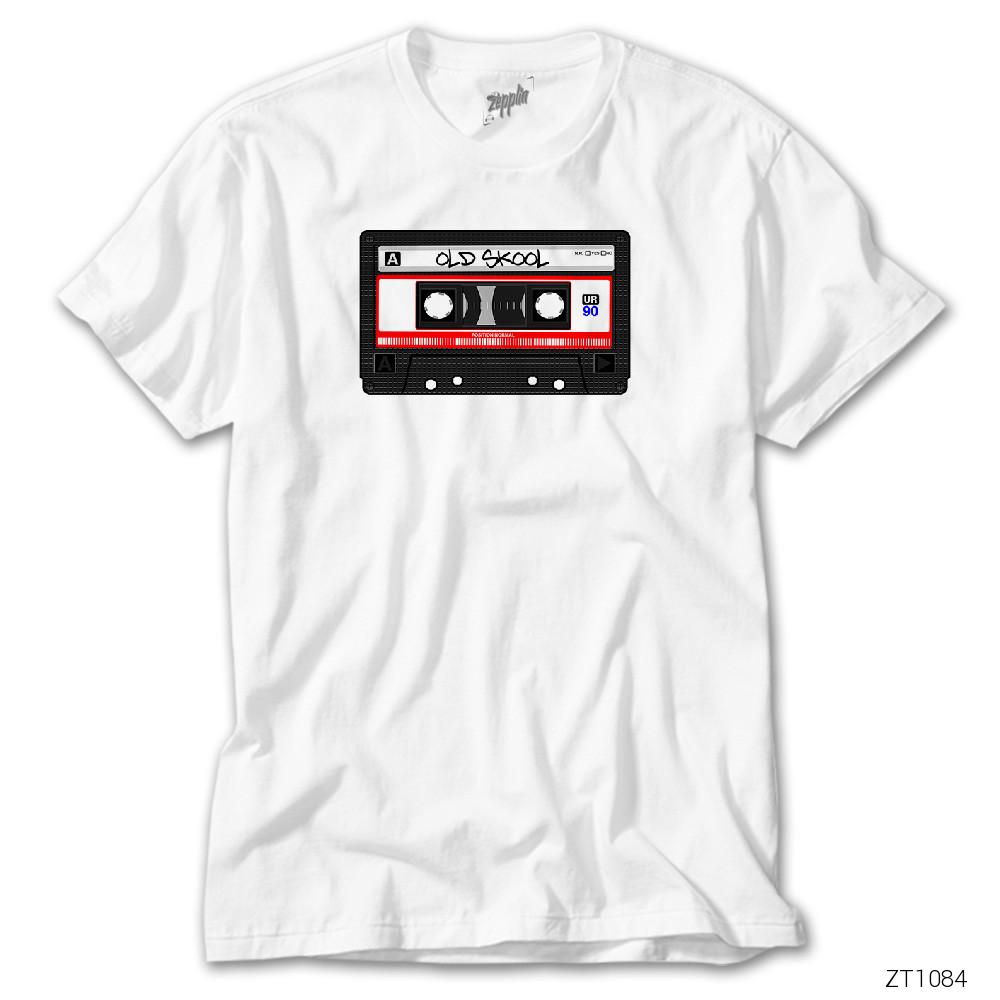 Old Skool Tape Beyaz Tişört