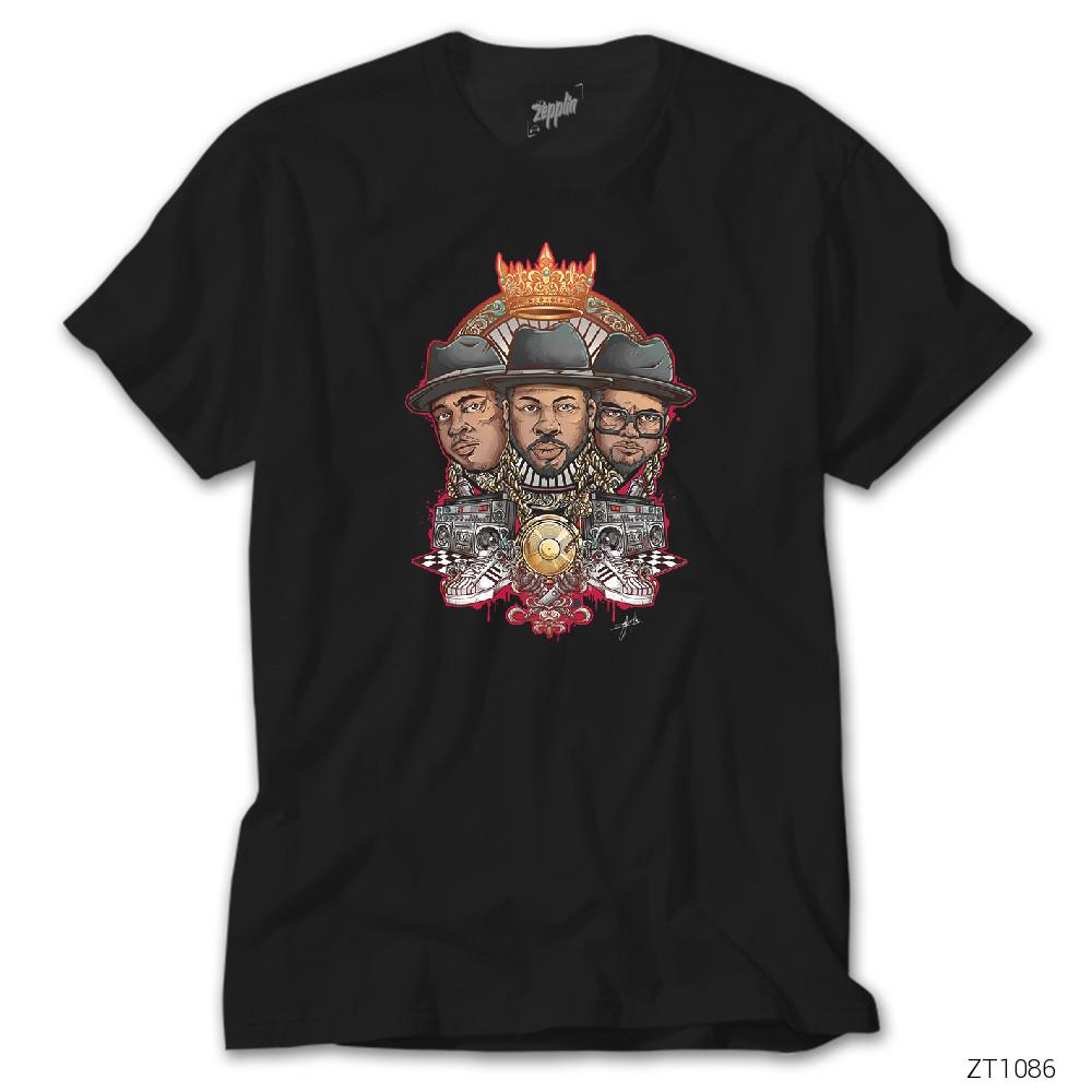 Rap Kings Siyah Tişört