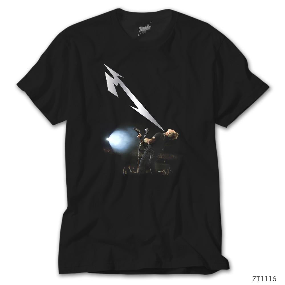 Metallica James Lighting Siyah Tişört