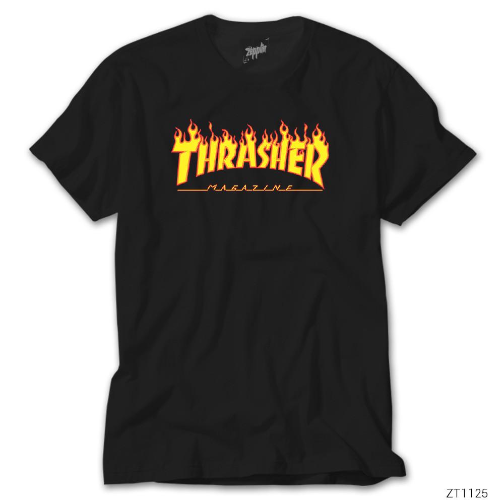 Thrasher Siyah Tişört