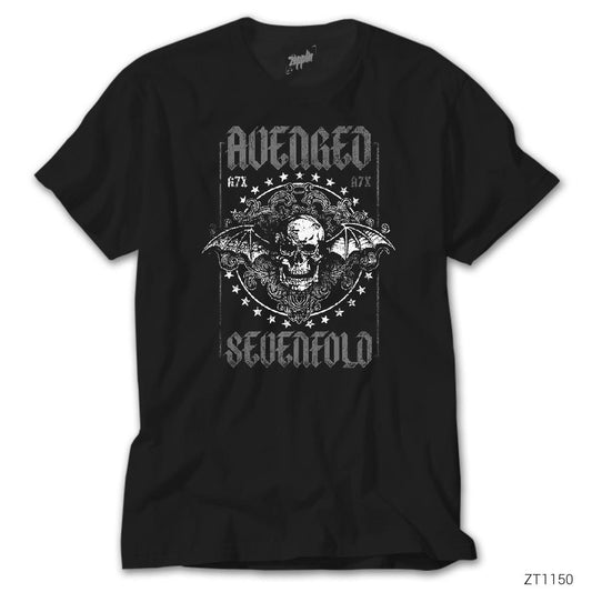 Avenged Sevenfold Damen Siyah Tişört