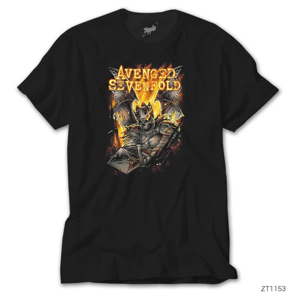 Avenged Sevenfold Knight Siyah Tişört