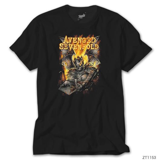 Avenged Sevenfold Knight Siyah Tişört