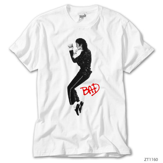 Micheal Jackson Bad Beyaz Tişört