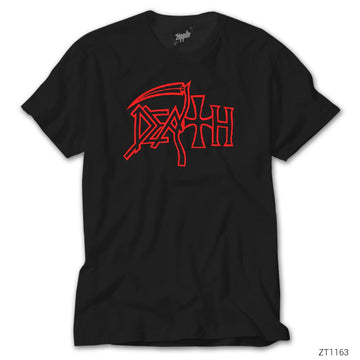 Death Red Logo Siyah Tişört