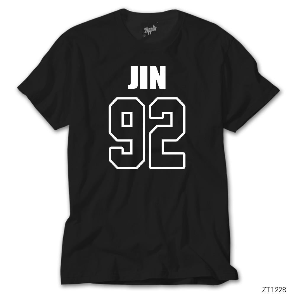 BTS Jin 92 Siyah Tişört