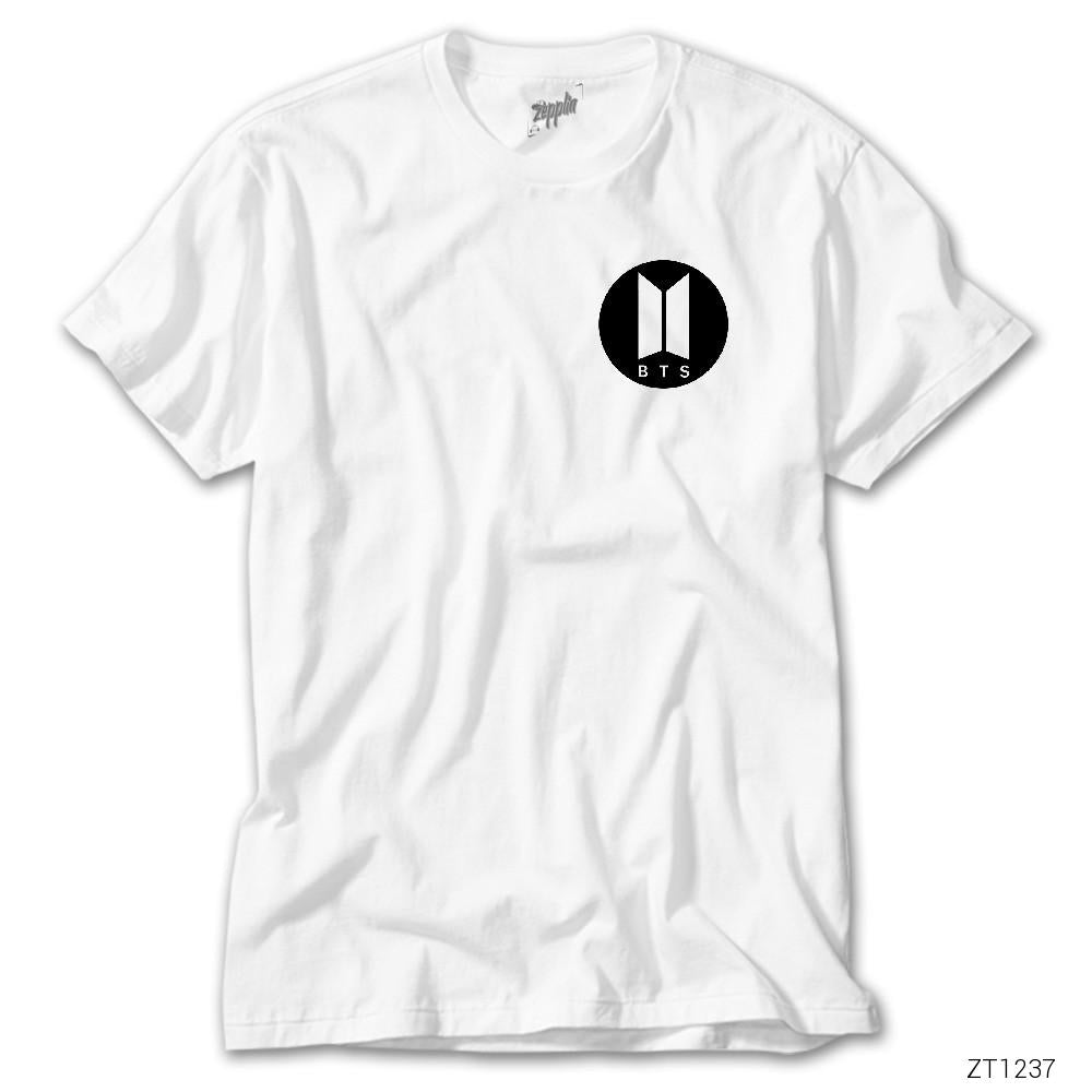 BTS Circle Logo Beyaz Tişört