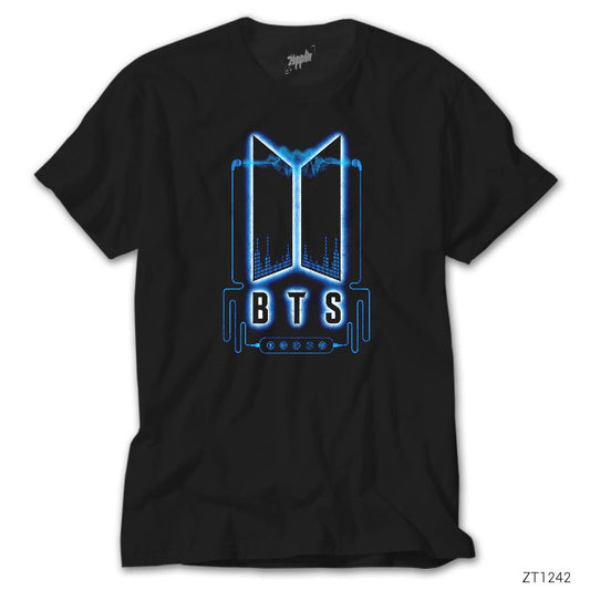 BTS Music Logo Siyah Tişört