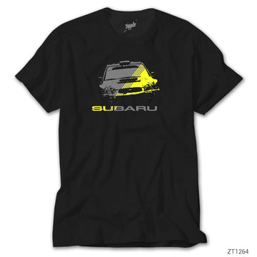 Subaru Impreza Lined Siyah Tişört
