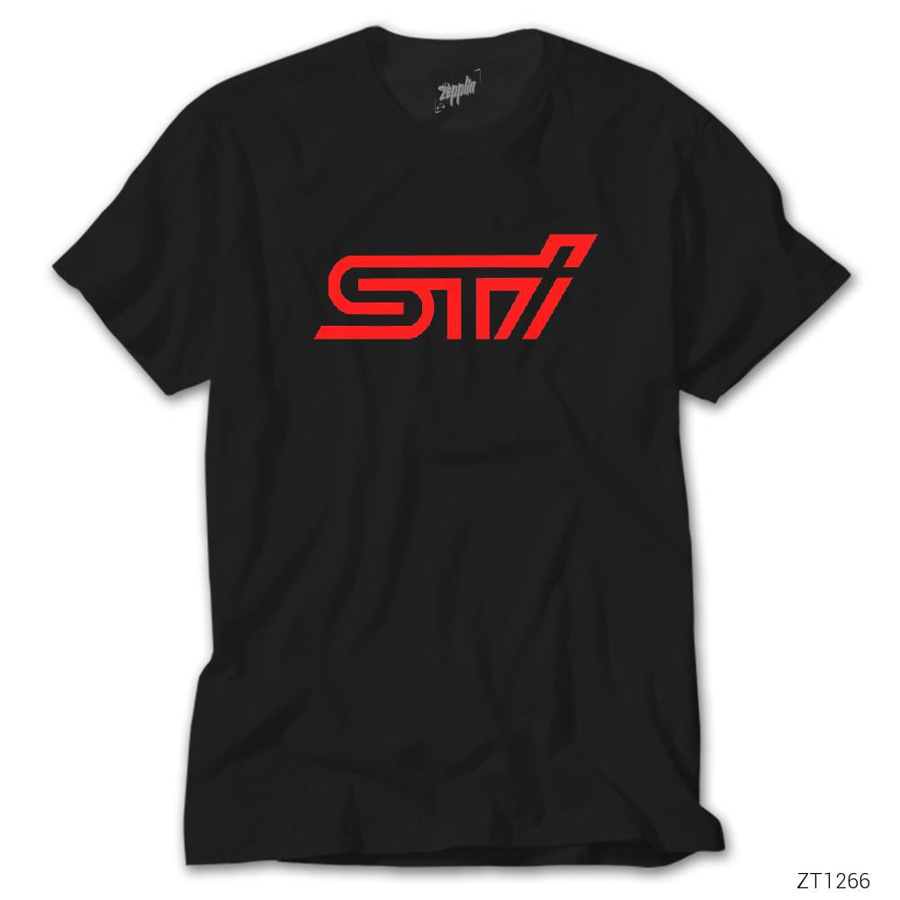İndirimli Subaru STI Logo Siyah Tişört