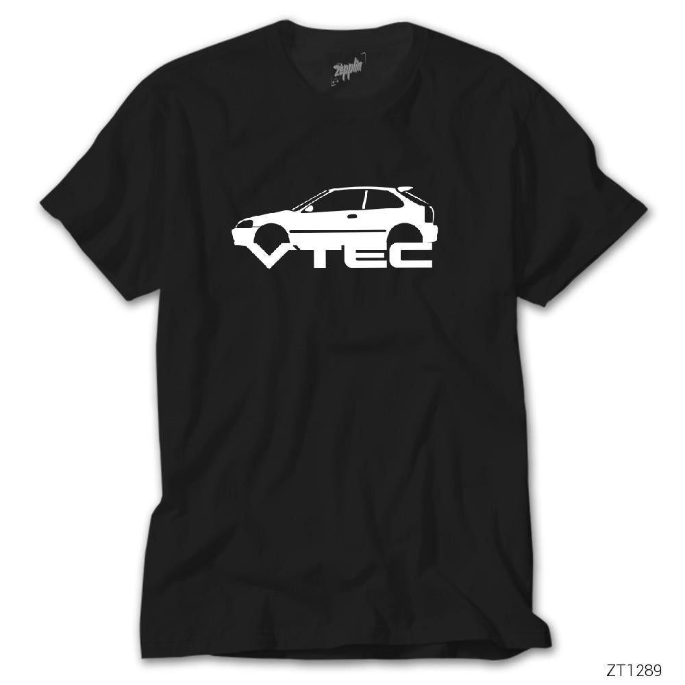 Honda Civic Vtec Siyah Tişört