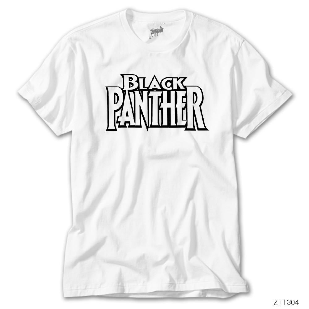 Black Panther Logo Beyaz Tişört