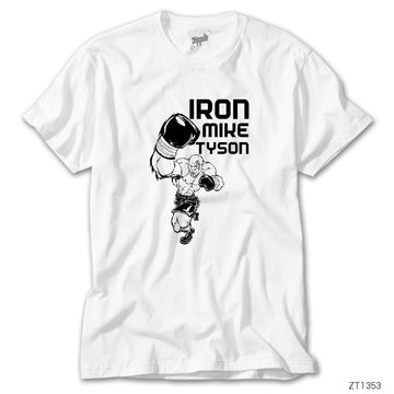 Iron Mıke Tyson 2 Beyaz Tişört