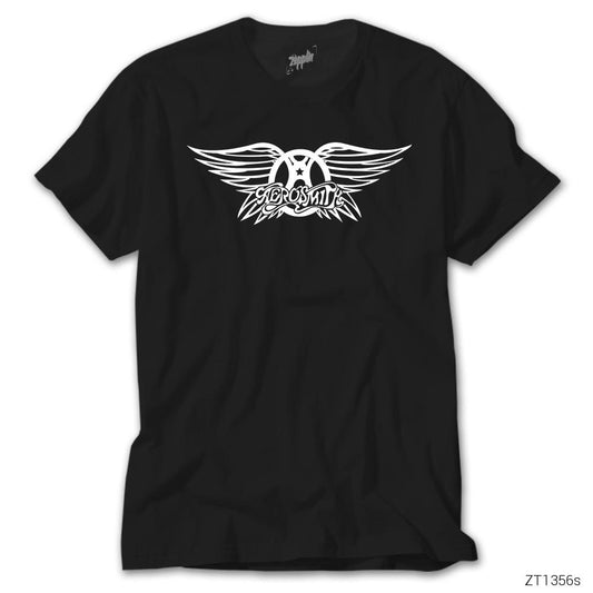 Aerosmith Wings Siyah Tişört