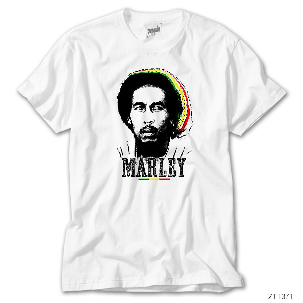 Bob Marley Face Beyaz Tişört