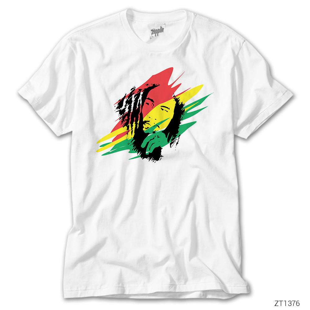 Bob Marley Skecth Beyaz Tişört