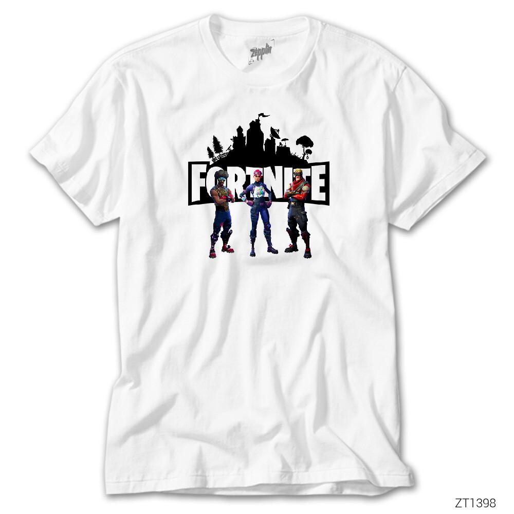Fortnite Team 3 Beyaz Tişört