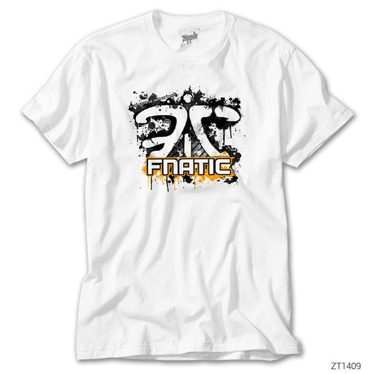 Fnatic Splash Logo Beyaz Tişört
