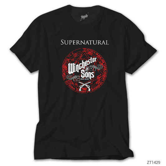 Supernatural Wincester Siyah Tişört