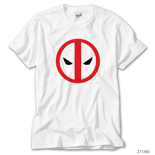 Deadpool Cutted Beyaz Tişört