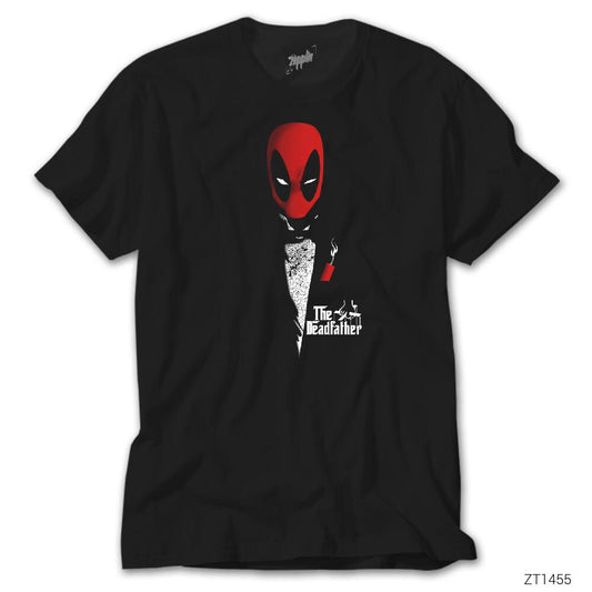 Deadpool The Deadfather Siyah Tişört