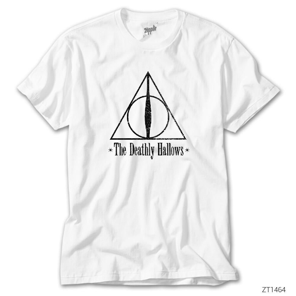 Harry Potter The Deatly Hallows Beyaz Tişört