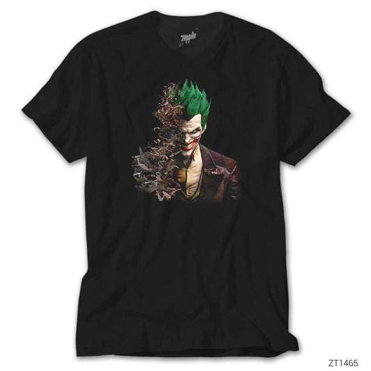 Joker Face Bats Siyah Tişört