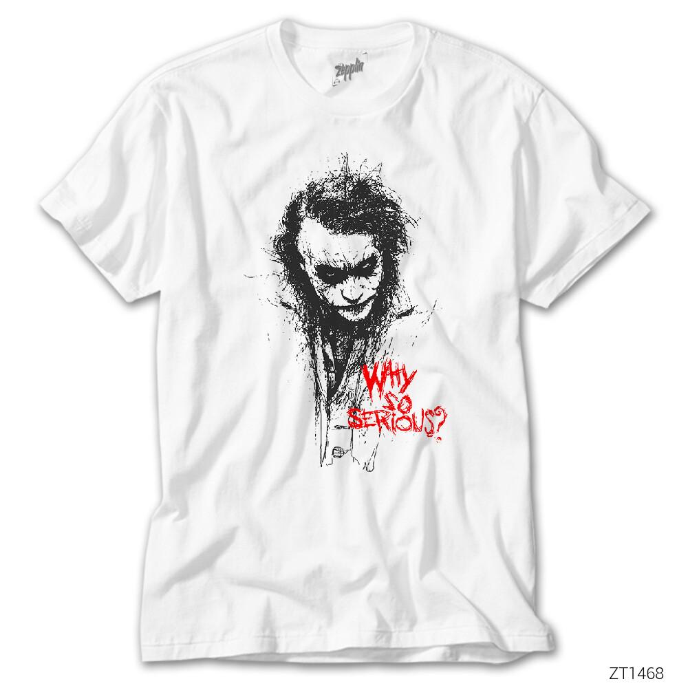 Joker Why so Serious Draw Beyaz Tişört