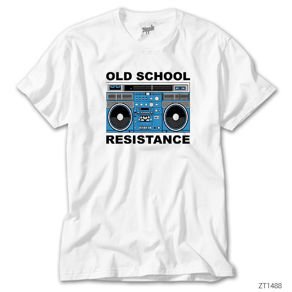 Old School Resistance Beyaz Tişört