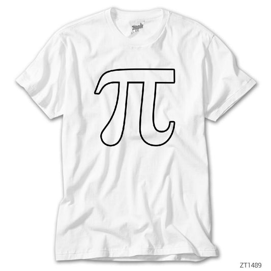 Pi Sayısı Beyaz Beyaz Tişört