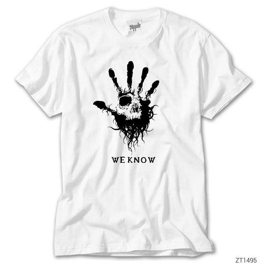 We Know Beyaz Tişört