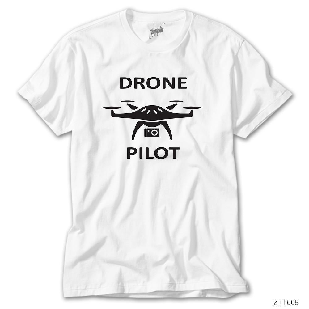 Drone Pilot 2 Beyaz Tişört