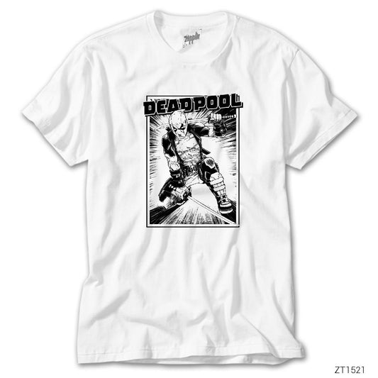 Deadpool Poster Beyaz Tişört