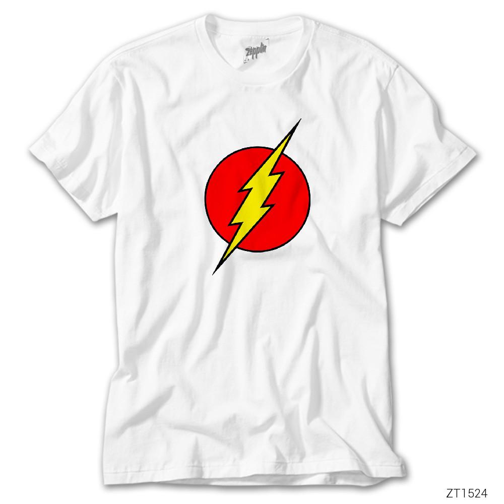 Flash Logo Beyaz Tişört