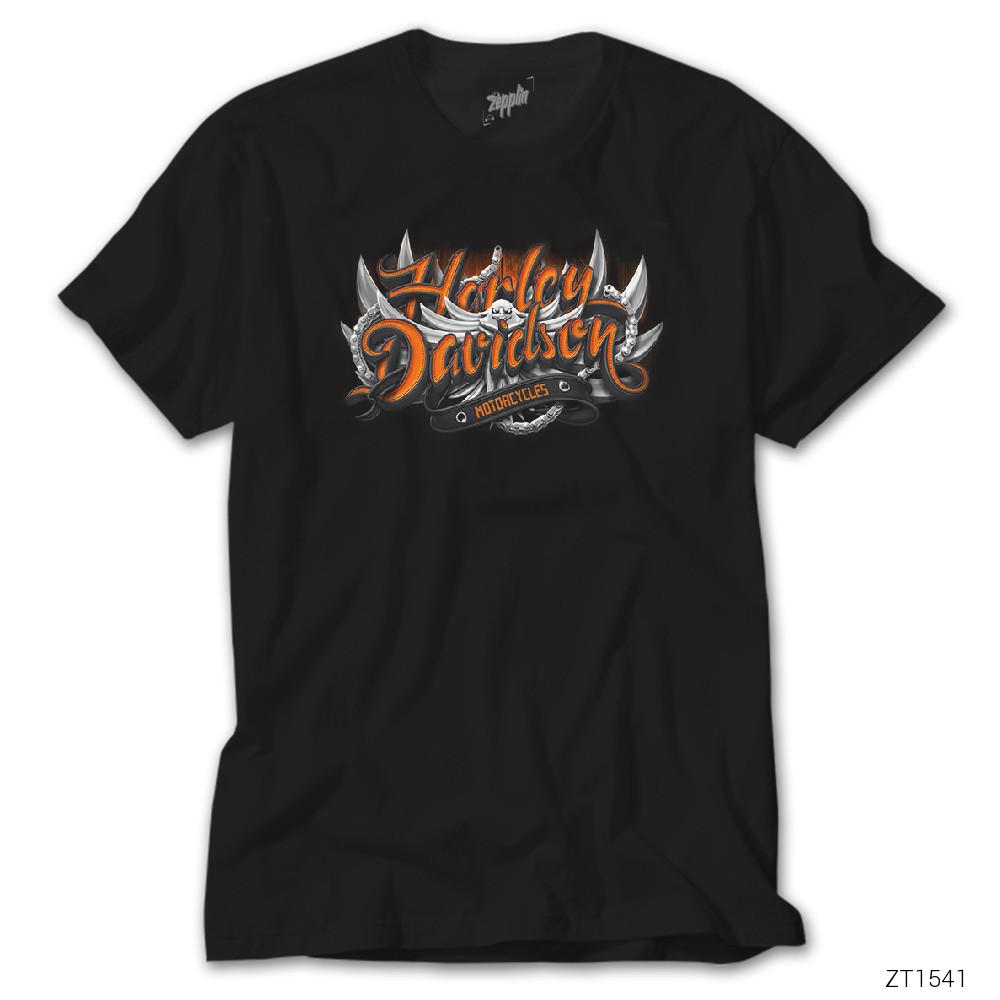 Harley Davidson 3D Siyah Tişört