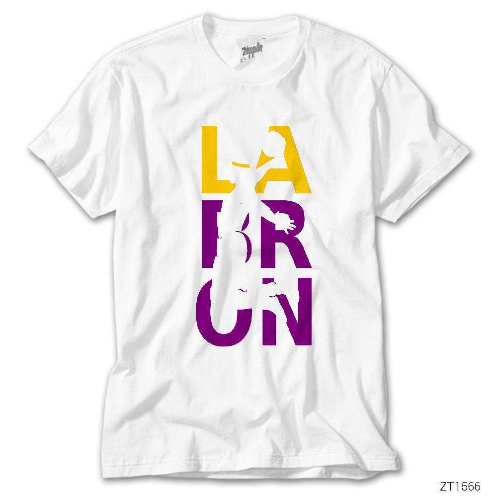 Lebron James Lakers Beyaz Tişört