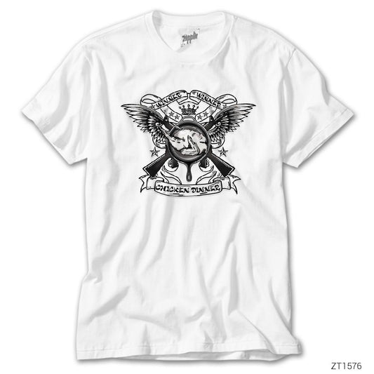 PUBG Winner Winner 2 Beyaz Tişört