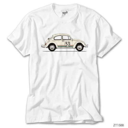 Volkswagen The Beetle 53 Beyaz Tişört