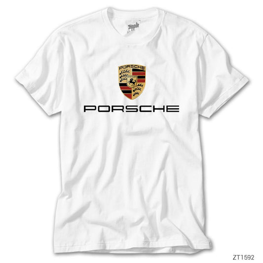 İndirimli Porsche Beyaz Tişört