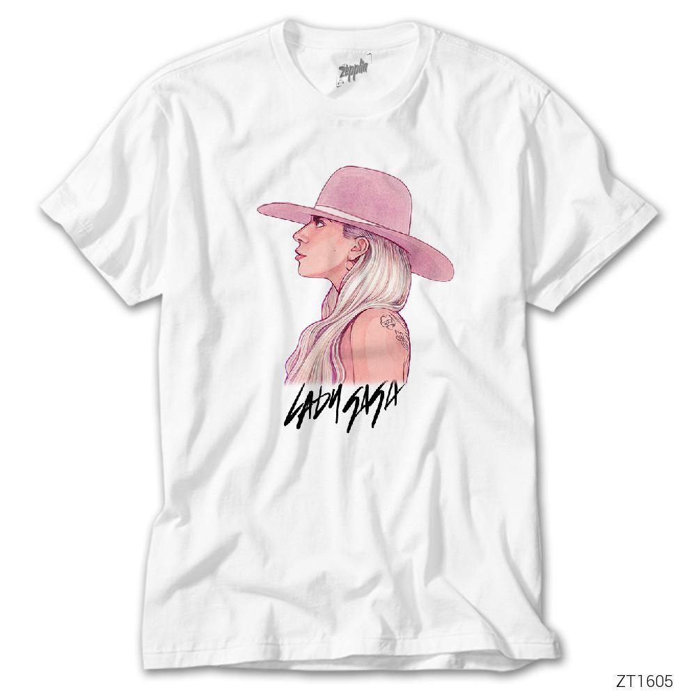 Lady Gaga 1 Beyaz Tişört